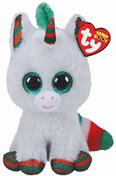 Ty peluche Beanie Boo's unicorno invernale 15cm unicorno di Natale
