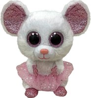 Ty peluche Beanie Boo Nina Mouse 15cm topo di peluche giocattolo-2
