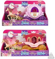 Toi-Toys cavallo giocattolo principessa con carrozza per bambini