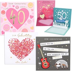 Depesche biglietto auguri pop-up musica luce originale 15,5x15,5cm