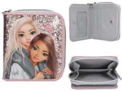 Depesche TOPModel portafoglio - MY BFF - glitter grigio rosa
