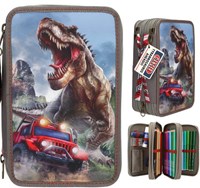 Depesche astuccio dinosauro - astuccio scuola 3 scomparti NEW WORLD