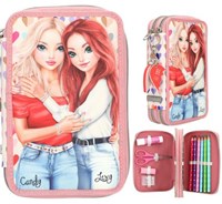 Depesche TOPModel astuccio rosa 2 scomparti pieno HEART TO HEART