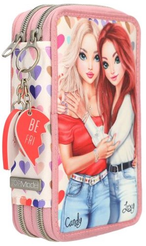 Depesche TOPModel astuccio rosa 2 scomparti pieno HEART TO HEART-3