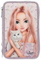 Depesche TOPModel astuccio 3 scomparti rosa BLOOMING KITTY materiale scolastico-2