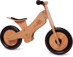 Kinderfeets Bicicletta d'equilibrio in legno per bambini da 2 anni - Bambù Marrone