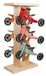 Kinderfeets display vuoto in legno per biciclette di bilanciamento Tiny Tot