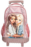 Depesche TOPModel zaino trolley DOTS rosa con ruote e pois-2