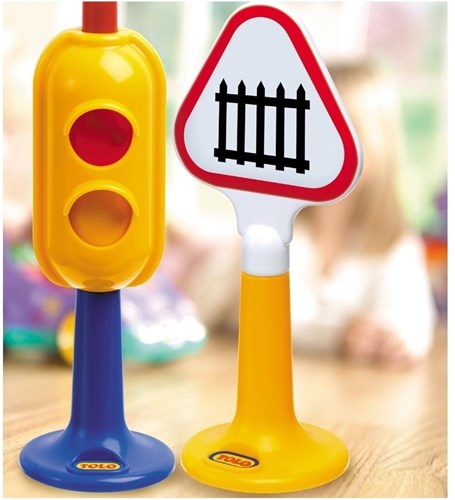 Tolo set segnaletica stradale giocattolo - First Friends - 7 pezzi - educativo-2