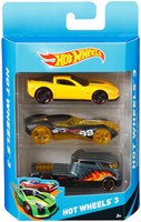 Hot Wheels auto giocattolo set di 3 veicoli diecast