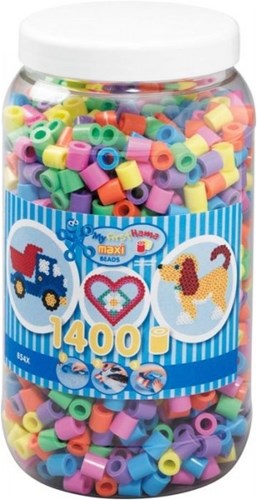 Hama Maxi Perline da Stirare Colori Pastello - 1400 pezzi set creativo-2
