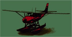 Metal Earth kit modello aereo Cessna 182 Floatplane metallo