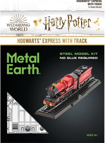 Metal Earth set di costruzione Harry Potter - Hogwarts Express con binari
