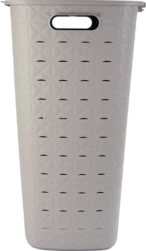 Curver box bucato Softex 56L taupe - cesta bucato plastica con coperchio