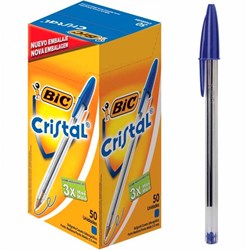BIC 50 Bic Cristal in scatola blu