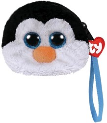 TY Gear Portemonnee Waddles portafoglio Unisex Felpato Nero, Bianco