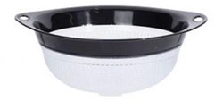 Excellent Houseware colino plastica con manici nero 31cm cucina