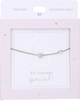 Depesche bracciale argento Heart of Gold lettera G gioiello donna