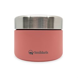 Smikkels contenitore frutta acciaio inox 420ml rosa senza BPA scuola