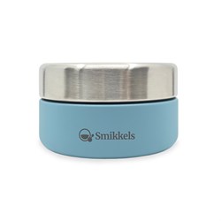 Smikkels contenitore frutta acciaio inox 280ml blu - snack box bambini