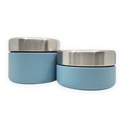 Smikkels set contenitori pranzo acciaio inox blu 280/420ml