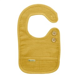 Smikkels bavaglino in cotone S giallo - tessile biologico per bambini