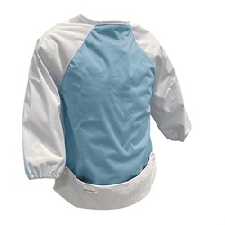 Smikkels bavaglino con maniche L blu - impermeabile e regolabile