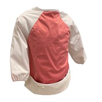 Smikkels bavaglino con maniche - rosa - idrorepellente e sostenibile