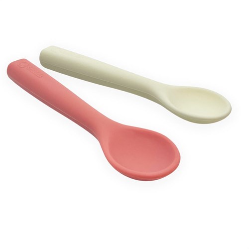 Smikkels - Cucchiai in silicone (set) - Rosa