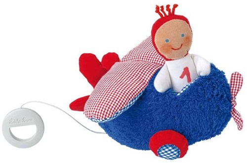 Käthe Kruse peluche musicale aereo giocattolo per bebè in viaggio