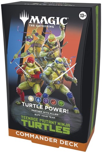 Asmodee Magic The Gathering Teenage Mutant Ninja Turtles Commander Deck 100 carte