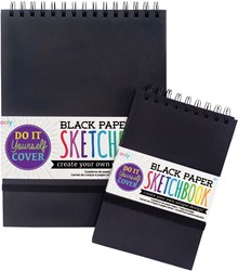 Ooly album da disegno DIY nero piccolo - carta creativa per bambini