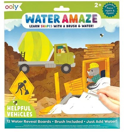 Ooly giocattolo acquerello Water Amaze Veicoli Utili - colorare creativo