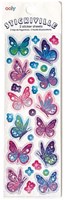 Ooly adesivi - Stickiville farfalle sottili con glitter