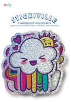 Ooly stickers vinile arcobaleni glitter olografico 4 pezzi