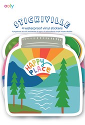Ooly set di adesivi Stickiville Wild Outdoors vinile per bambini
