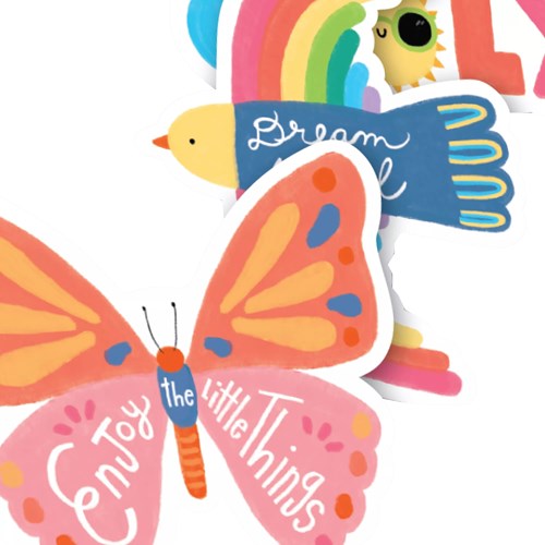 Ooly stickers vinile Stickiville Dream - 4 fogli sagomati colorati-3