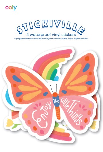 Ooly stickers vinile Stickiville Dream - 4 fogli sagomati colorati