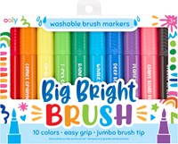 Ooly - Pennarelli Jumbo Brush - Set da 10 Colori Lavabili per Bambini
