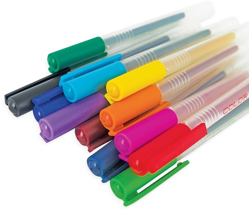 Ooly penne gel - Color Luxe set 12 colori - punta fine-2