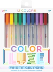 Ooly penne gel - Color Luxe set 12 colori - punta fine