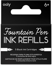 Ooly ricariche inchiostro penna stilografica nero - Splendid refill per bambini