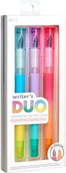 Ooly penna stilografica evidenziatore set - Writer's Duo 2 in 1 penne pastello