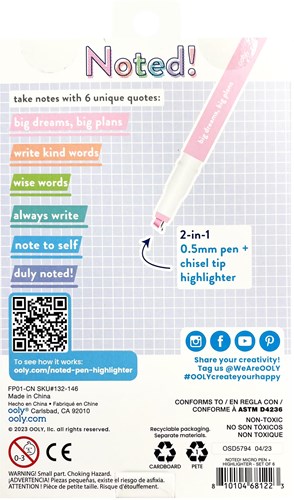 Ooly evidenziatori e penne - Punta micro fine 2-in-1 set da 6-2