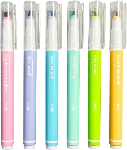 Ooly evidenziatori e penne - Punta micro fine 2-in-1 set da 6-3