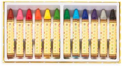 Ooly pastelli Brilliant Bee - set di 12 pastelli a cera per bambini
