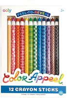 Ooly pastelli Color Appeel - set di 12 pastelli a cera pelabili