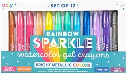 Ooly pastelli gel acquerello - set arcobaleno metallico per bambini e adulti