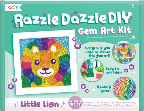 Ooly kit creativo Gem Art Kit - arte animale creativa con gemme-2