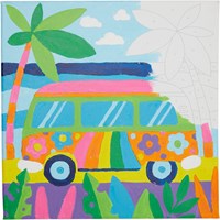 Ooly canvas dipingere con i numeri Van Vibes - set artistico creativo per bambini-2